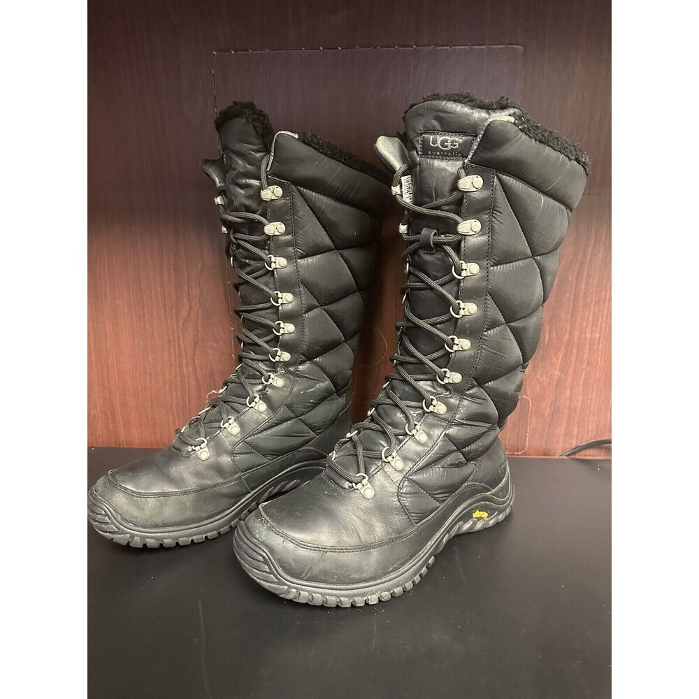 UGG AUSTRALIA KINTLA BROWNSTONE QUILTED WATERPROOF Boots 1002148 SZ 10